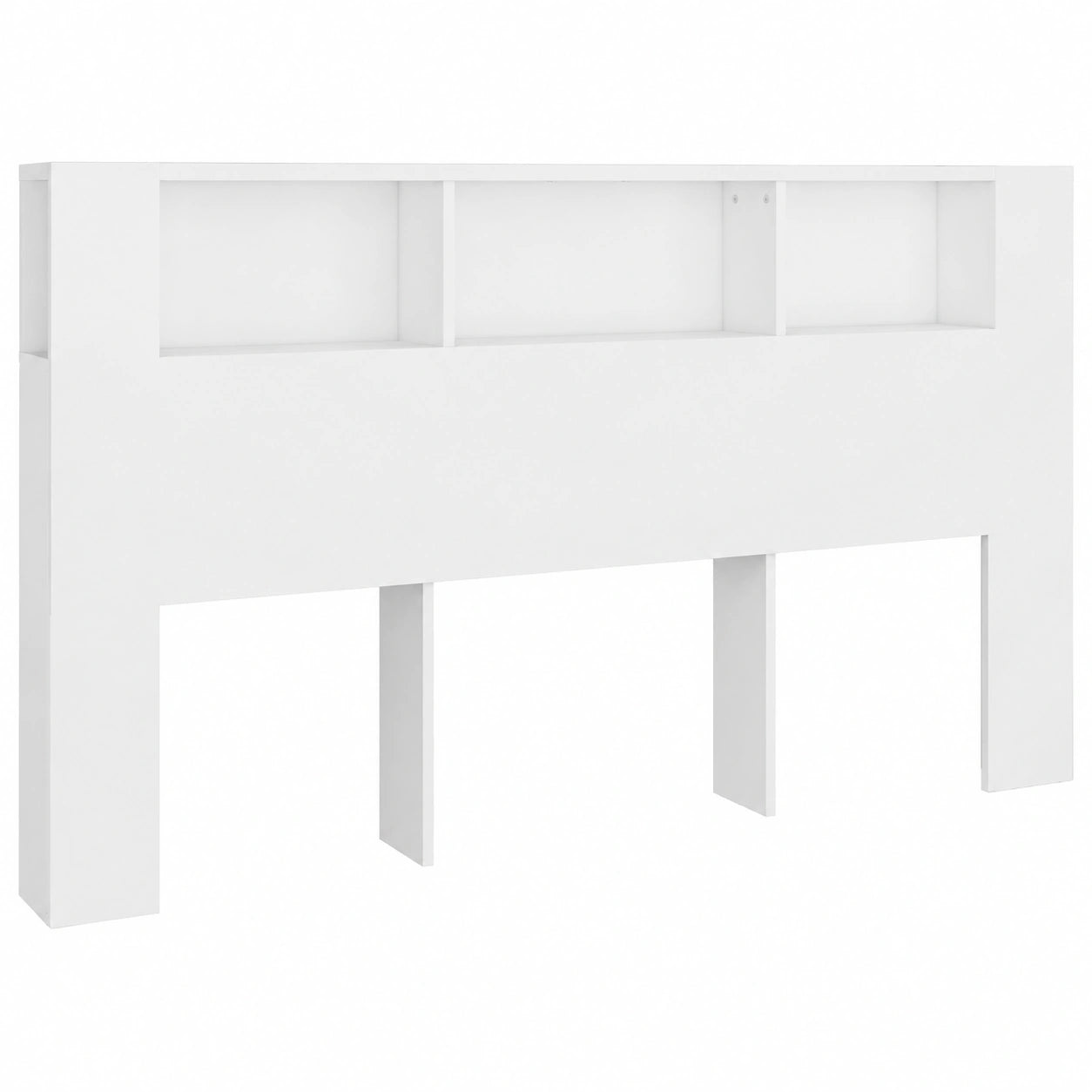 vidaXL Kopfteil mit Stauraum und Zubehör 180x18,5x104,5 cm Weiß