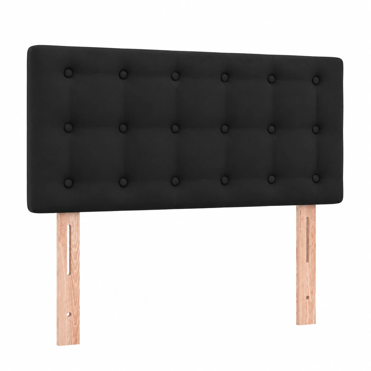 Verstellbares Kunstleder-Bettkopfteil Schwarz 90 cm mit Nieten - Modernes, Langlebiges Design für Schlafzimmer
