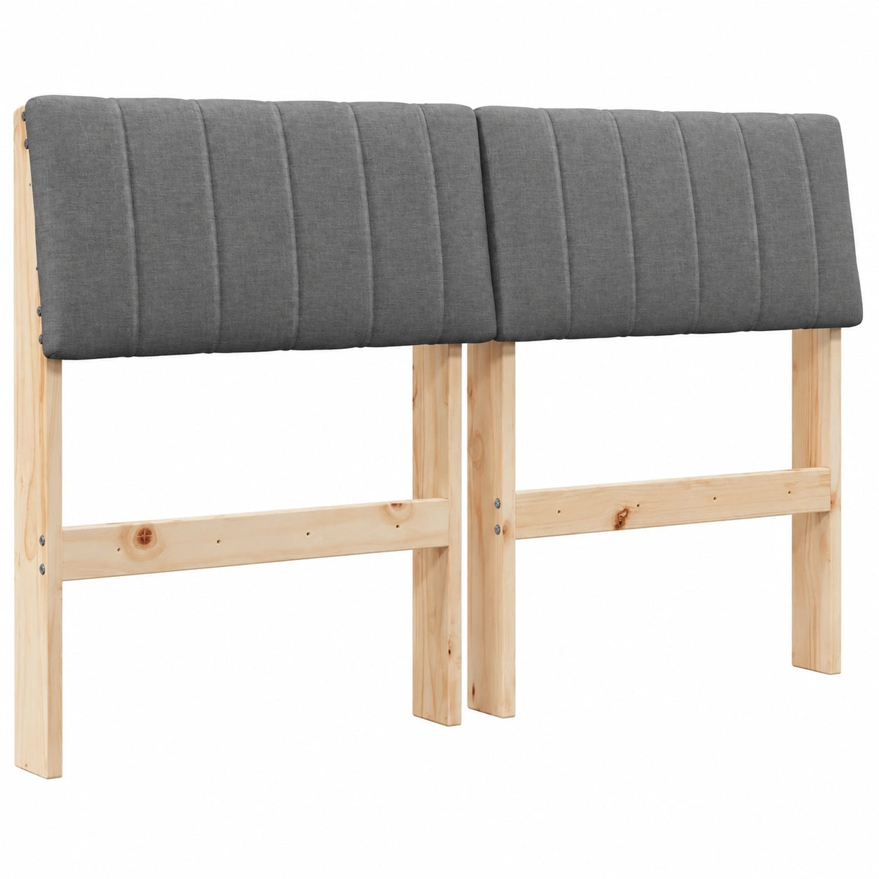 Dunkelgraues Kopfteil aus Kiefernholz, 120 cm – Moderner Stil